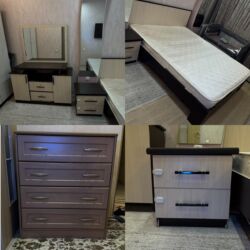 кухуный мебел бу: Двуспальная кровать, Б/у, С матрасом, длина - 240 см