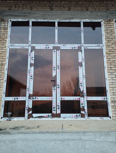 Пластиковые окна на заказ: Пластиктен эшик терезе витраждар Алюминийден эшик фосат понарама Биз — 6