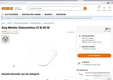Ostalo: *** AKCIJA *** #2073 Izuzetno kvalitetan, kompaktan, katanac BURG — 3