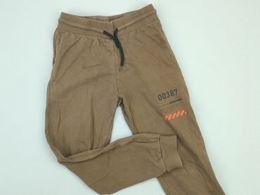 zara spodnie z eko skóry: Sweatpants, Destination, 9 years, 128/134, condition - Good