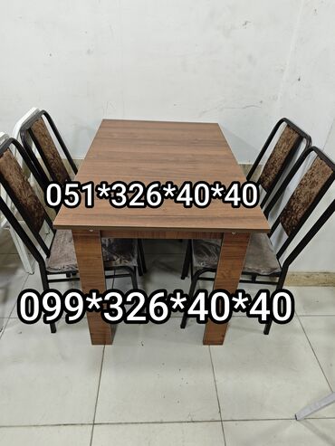 Masa və oturacaq dəstləri: Mətbəx üçün, Yeni, Açılmayan, Dördbucaq masa, 4 stul -da lalafo.az — 14 Masa və oturacaq dəstləri: Mətbəx üçün, Yeni, Açılmayan, Dördbucaq masa, 4 stul — 14