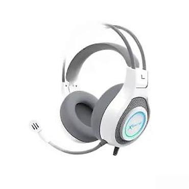 Zvučnici, slušalice i mikrofoni: Gaming slušalice sa mikrofonom – bela/siva - Preko-uvešne slušalice — 17