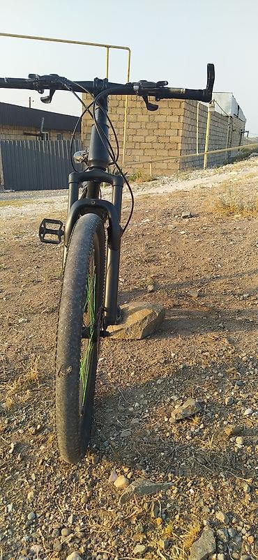 Велосипеды: Velosiped – Efir WS, dağ/şosse tipli hibrid - Rəng: mat qara, yaşıl — 2