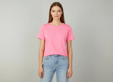 zajebiste koszulki: Sinsay, T-shirt damski, rozmiar 2XS