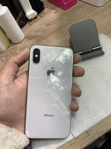 iphone x qiymeti kreditle: IPhone X, 64 GB, Ağ, Face ID, Simsiz şarj