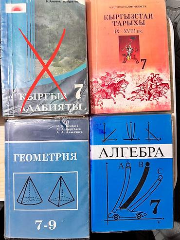 ххх школьник: Набор школьных учебников (КР/РФ), разные классы и предметы Б/У: - — 1