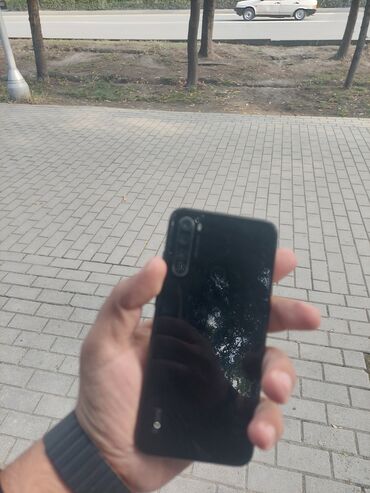 işləmiş telfon: Xiaomi Redmi Note 8, 64 ГБ, цвет - Черный, 
 Отпечаток пальца, Две SIM карты, Face ID