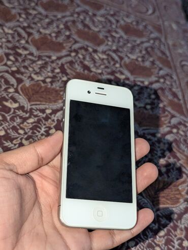 ноутбук dell бишкек: IPhone 4S, Б/у, 16 ГБ, White Titanium, Зарядное устройство, Чехол, Кабель