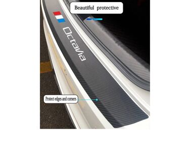 Tuning oprema: Stiker za branik automobila - karbon OCTAVIA Karbonska zaštitna i — 2