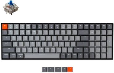 keyboard: Keychron Keyboard K4-G2 ANSI 96% layout 100 key Hot Swap White led