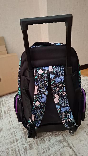 məktəbli çanta: Smiggle brendinin çəkilə bilən tutacaqlı və təkərli məktəb — 4