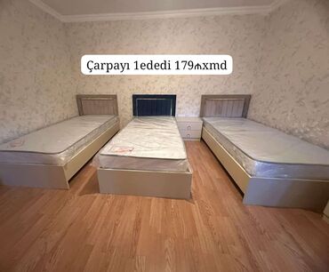 Çarpayılar: Yeni, Təknəfərlik çarpayı, Bazasız, Matras ilə, Siyirməsiz