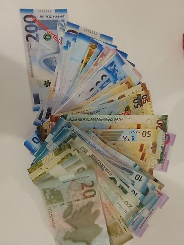 AZN banknot kolleksiyası – müxtəlif nominal və illərə aid rəsmi
