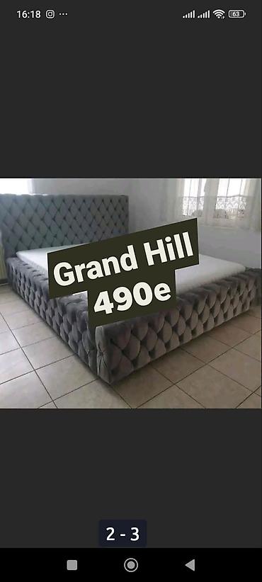 antiques: Upholstrovani bračni krevet Grand Hill - Model: Grand Hill - Cena — 1
