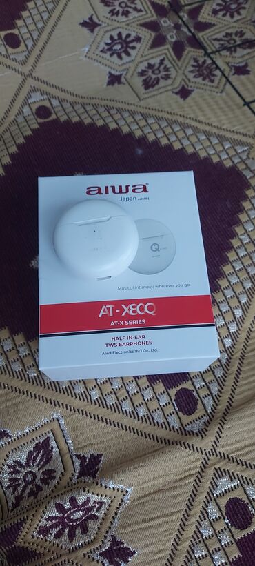 Qulaqcıqlar: İşlənmiş Simsiz (Bluetooth) Qulaqcıqlar, Aiwa, rəng - Ağ