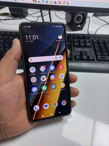 телефен: Poco X6 Pro 5G, Б/у, 512 ГБ, цвет - Черный, 2 SIM