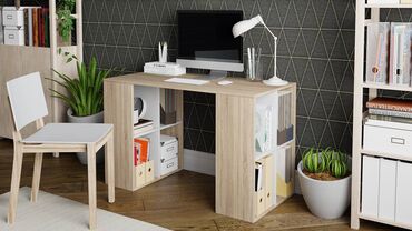 Ofis masaları: Çalışma masası. Sifarişlə Türkiyə istehsalı laminatdan yığılır