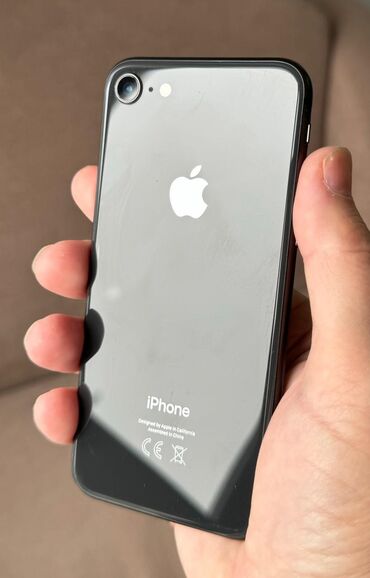 айфон продам: IPhone 8, Скидка 10%, Б/у, 256 ГБ, Черный, Защитное стекло, 67 %