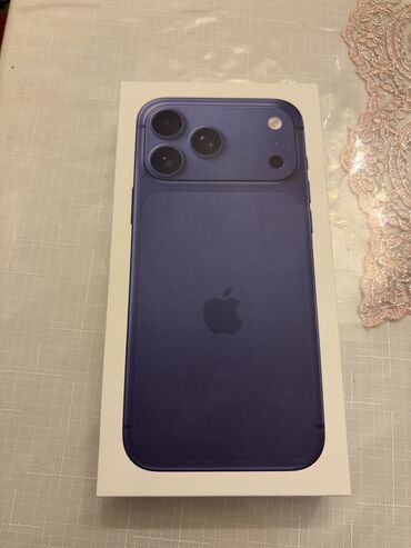 Çəngəllər: IPhone 17 Pro Max, 512 GB, Blue Titanium