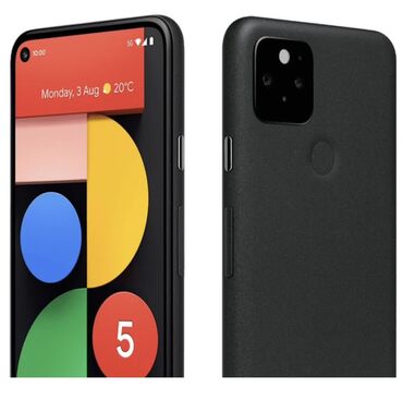 куплю бу планшет недорого: Google Pixel 5, Б/у, 128 ГБ, цвет - Черный, 1 SIM, eSIM