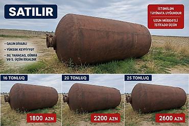 cokə ağacı satılır: Qalın divarlı, yüksək keyfiyyətli metal çənlər satılır. Uzunmüddətli — 1