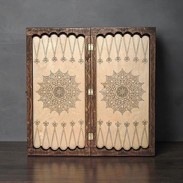 Нарды: Деревянные нарды "ARGO". - Материал: натуральное дерево (внутри — 9