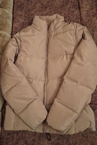M ölçü, Bej rəngli qışlıq puf şişmə gödəkçə - Model: qısa kəsim