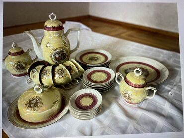 çay serviz: Çay dəsti, Bohemia, 6 nəfərlik, Czech Republic