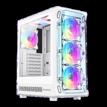 Материнские платы: GAMEMAX Starlight 2 AW White – Mid Tower PC ✔ Dizayn: Ağ rəngli