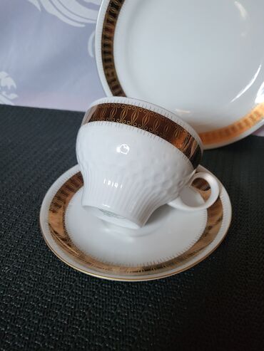 Kuhinjski setovi: Set porcelanski Kahla Istocna Nemacka 70te. Trodelni set,nigde — 5