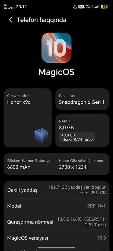 ipon 11 pro: Honor X9c, 256 GB, Barmaq izi — 1