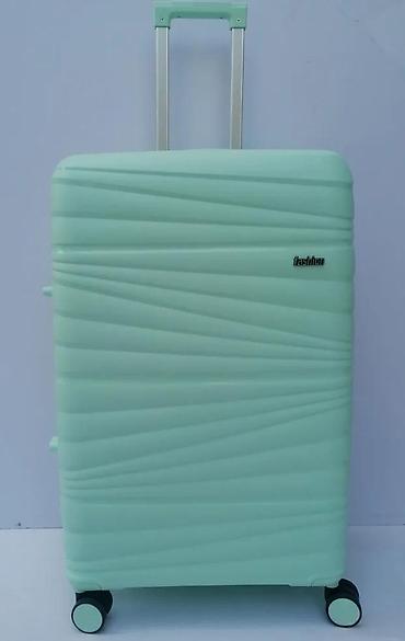 Putni koferi i torbe: Tvrdi kofer za putovanja – mint zelena boja - Materijal: tvrda ABS/PC — 5