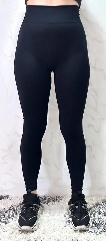 Helanke, biciklistički šortsevi: Crne ženske helanke sa visokim strukom - Klasičan, potpuno crn model na lalafo.rs — 6 Helanke, biciklistički šortsevi: Crne ženske helanke sa visokim strukom - Klasičan, potpuno crn model — 6