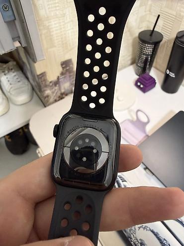 Qol saatları və aksesuarlar: Apple watch 7 nike edition (Midnight). 41mm 84% pil. Hərşeyi işləyir — 10