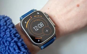 aoc 24: Apple Watch Ultra 3 с синим текстильным ремешком. Состояние новых — 2