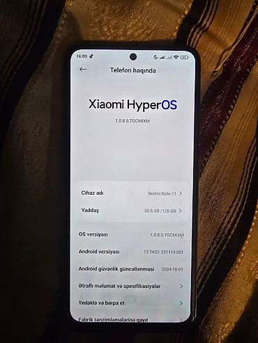mi 11: Xiaomi Mi 11, 128 GB, rəng - Göy, 
 İki sim kartlı — 3