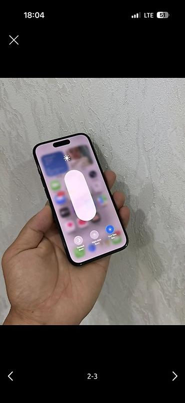 Уюлдук телефондор жана аксессуарлар: IPhone 15 Pro, Колдонулган, 256 ГБ, Кара, Коргоочу айнек, Каптама, 83 % — 2