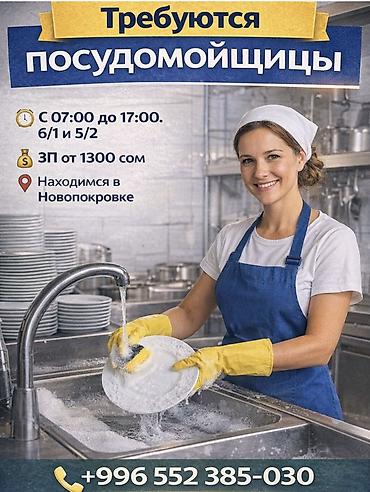 работа биш: Вакансия: посудомойщицы - График: с 08:00 до варианты 6/1 и 5/2 - — 1
