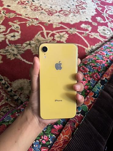 IPhone Xr, Б/у, 128 ГБ, Желтый, Зарядное устройство, 81 %