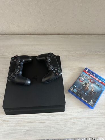 PS4 (Sony Playstation 4): Ps 4 slime 1 tb ideal veziyyetde hecbir problemi yoxdur. 2 orginal