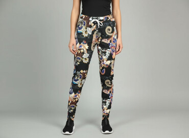 damskie legginsy wysoka talia wzór geometryczny: Legginsy Eleganckie damskie, rozmiar M