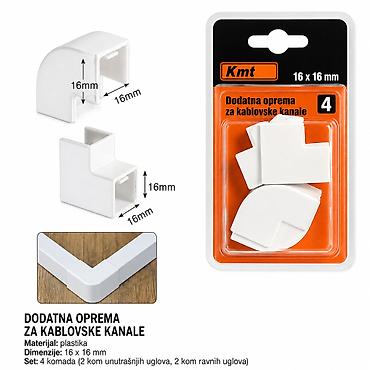 KMT Konektor za kabl-trunk – Unutrašnji/Spoljašnji ugao 16 × 16 mm na lalafo.rs KMT Konektor za kabl-trunk – Unutrašnji/Spoljašnji ugao 16 × 16 mm