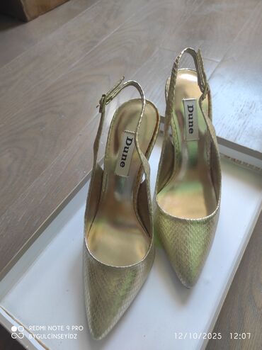 eqa shoes ecemi unvan: Tuflilər, Ölçü: 36, rəng - Qızılı, Yeni