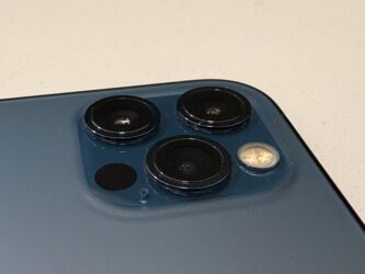 телефони nokia: IPhone 12 Pro, Б/у, 128 ГБ, Pacific Blue, Зарядное устройство, Кабель, 100 %