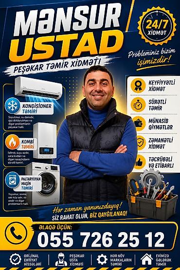 Kombi təmiri: Mənsur Usta – peşəkar məişət texnikası və istilik sistemləri təmiri — 2