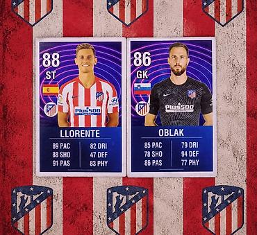 Açıqcalar: Atletico Madrid futbol kartları — 1