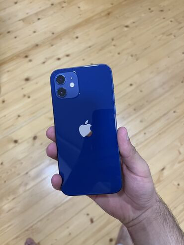 Mətbəx texnikası: IPhone 12, 128 GB, Mavi, Zəmanət, Simsiz şarj, Face ID