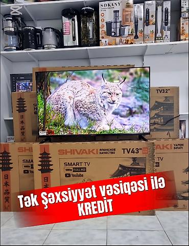panasonic televizor: Yeni Televizor Shivaki LED ekran 43" FHD (1920x1080), Ödənişli çatdırılma — 1