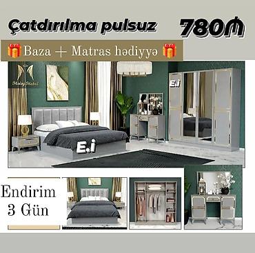 tort sifarişi bakı: *Yataq dəsti 780Azn 🎁Baza + Matras hədiyyə🎁* ✔️Rəng seçimi var ✔️ Ölçü — 2