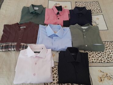 Köynəklər: Мужские рубашки,б/у. Размеpы указаны на фото ( S,L,M,XL). Есть еще — 21